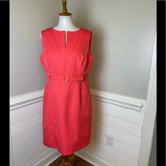Chelsea Rose Dresses & Skirts - Chelsea Rose Coral Textured Dress 12 FREE SHIP